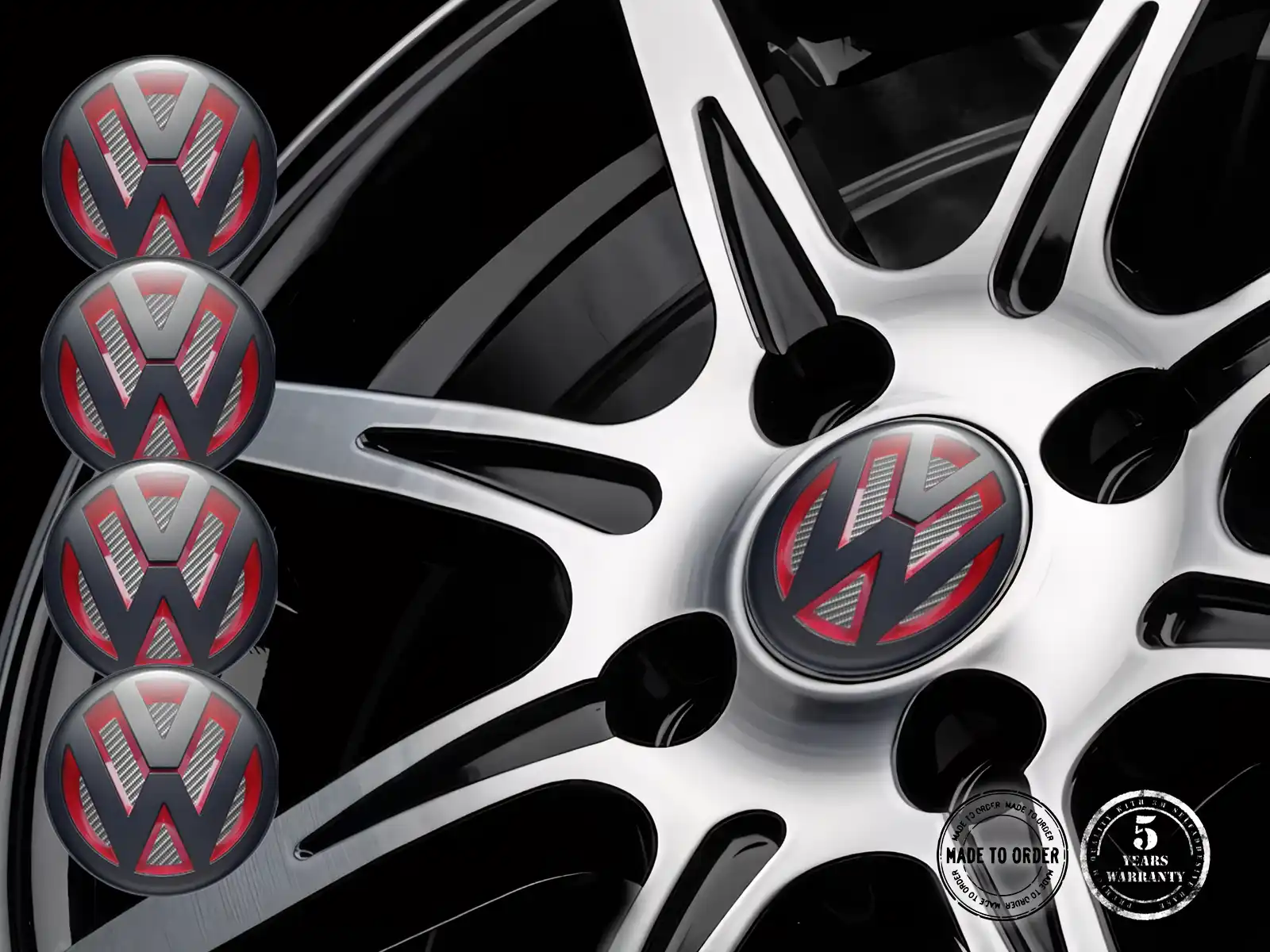 VW Pegatinas de Rueda Custom Empuje Stellar Racing